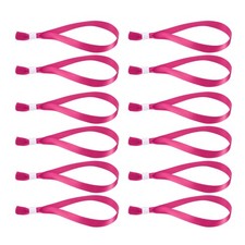 100 Pcs Disposable Cloth Wristbands for Event, Rose Red