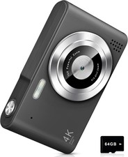 NO BOX Digital Camera, Camera for Kids, UHD 4K 48MP Point and Shoot Digital Cam