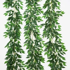 3 Strands Artificial Italian Ruscus Vines 78" Silk Italian Ruscus Greenery Ga...