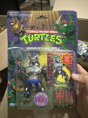 1992 Tmnt Chrome Dome Action Figure Great Condition
