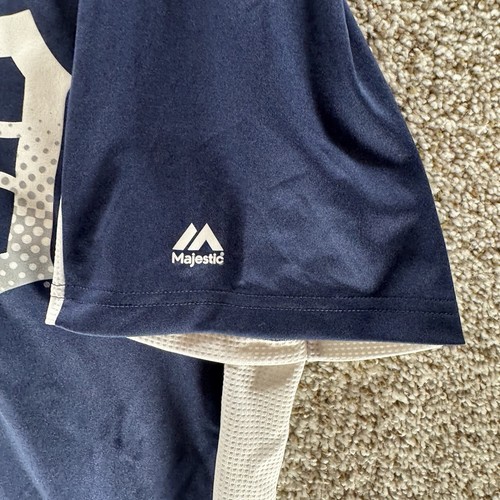 Detroit Tigers Jersey Men Extra Large Blue Majestic Cool Base MLB Baseball Adult - 第 7/15 張圖片