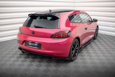 Maxton Design Diffusor Flaps passend für VW Scirocco Mk3 schwarz Hochglanz