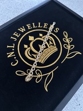 Heart Belcher Bracelet 7 inch 9ct Gold