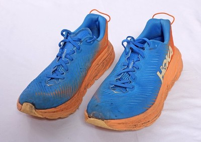 Hoka One One Rincon 3 Sneaker blau orange UK 9 Running Gym mit Beschädigung!