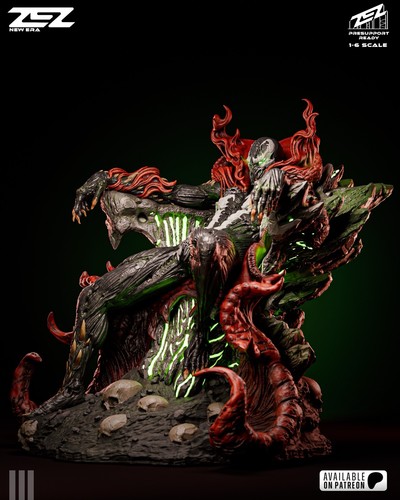 Spawn Throne of Malice Edition | 1/6 Resin Skulptur | Unbemalt Dark Hero - Bild 9 von 10