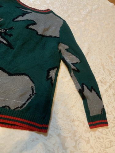 33 Degrees Ugly Christmas Sweater Sloth w/sunglasses Mens sz M - Picture 9 of 12