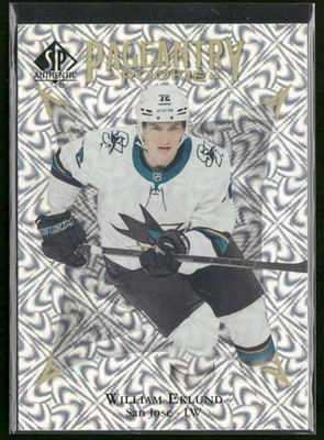 2021-22 SP Authentic William Eklund Pageantry RC #P-72 San Jose Sharks