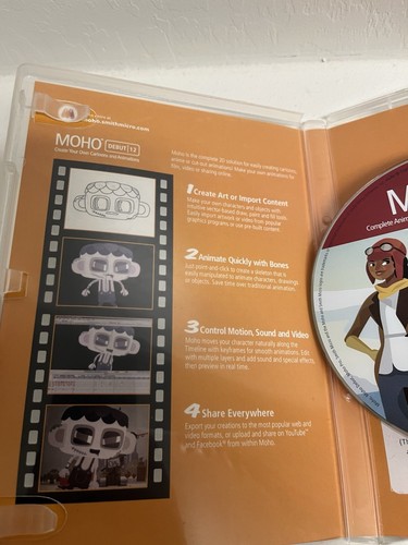 Smith Micro Moho Debut 12 Full Version Windows Mac Animation Software MHD12HDVD - Picture 5 of 5