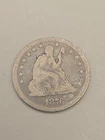 1876 Seated Liberty Silver Quarter 25c