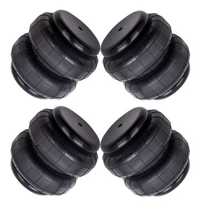 4 Pieces Heavy Duty 2500lb 1/2''NPT Double Bellow Air Suspension Bag Air Spri