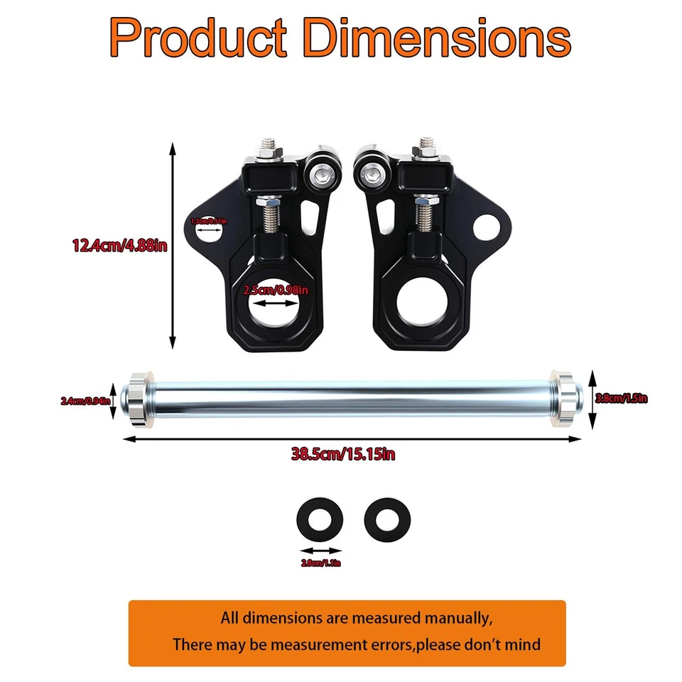 Motorcycle Rear Axle Adjuster Kit For Harley 2009-UP Street Glide Road King FLHR - Image 4 of 4