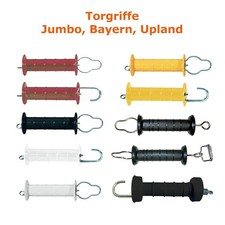 Torgriffe Feder und Haken f&uuml;r Weidezaun Pferde-Koppel Weidetor Elektrozaun Jumbo