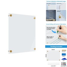 MaxGear Large Acrylic Dry Erase Board 36" x 24" Wall