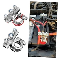 2PCS Battery Terminal Connectors, Battery Cable Terminal End, Universal 12V 