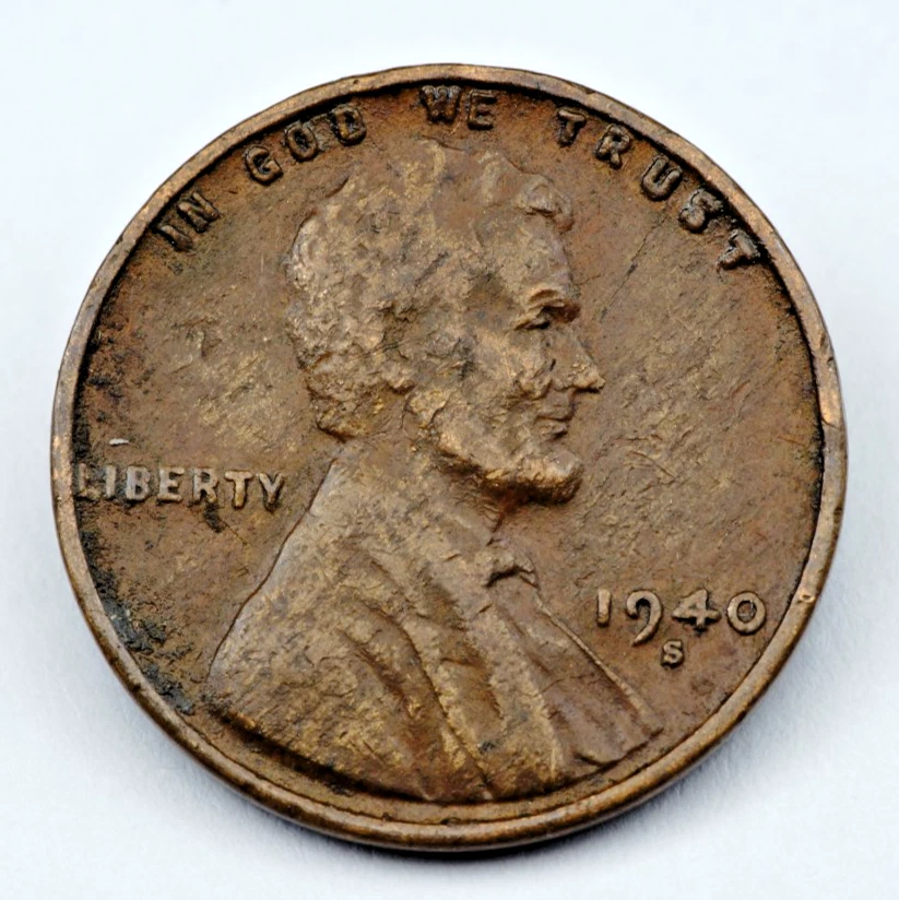 San Francisco 1940 Year Lincoln Wheat US Small Cents (1909-1958