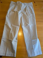 Croft  Barrow Easy Care Khaki Pleated Relaxed Fit Men's Dress Pants