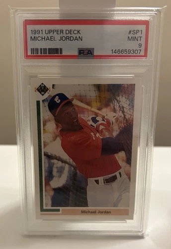 Michael Jordan 1991 Upper Deck SP1 PSA 9 MINT Baseball Rookie RC 🔥 JUST GRADED!