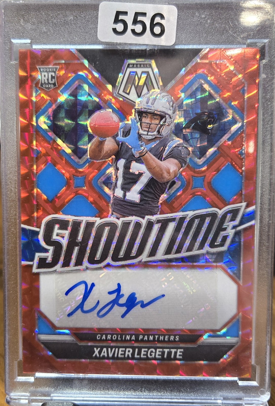 2024 Panini Mosaic Xavier Legette #SS-XLE Showtime Signatures 53/199 RC