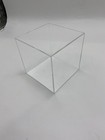THYLE ACRYLIC SQUARE VASES 5" X 5" X 5" FOR EVENT PARTY, - Scratch & Dent