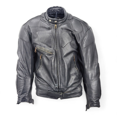 Scott Leathers Motorradjacke schwarz