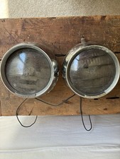 Per Lux 36a Fog Lights Spot Stainless Steel Chrome Vintage Rat Rod Parts