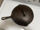 Griswold No 8 Chicken Fryer 777 Deep And Griswold lid 1098. Restored & Seasoned