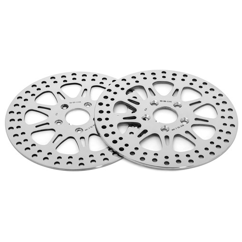 Front & Rear 11.5" Brake Rotors Heritage Softail Dyna Low Rider Wide Glide 87-99 - Picture 2 of 12