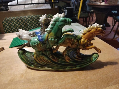 Galoppierende Pferde Figur Tang Sacai Nachbildung - Bild 4 von 6