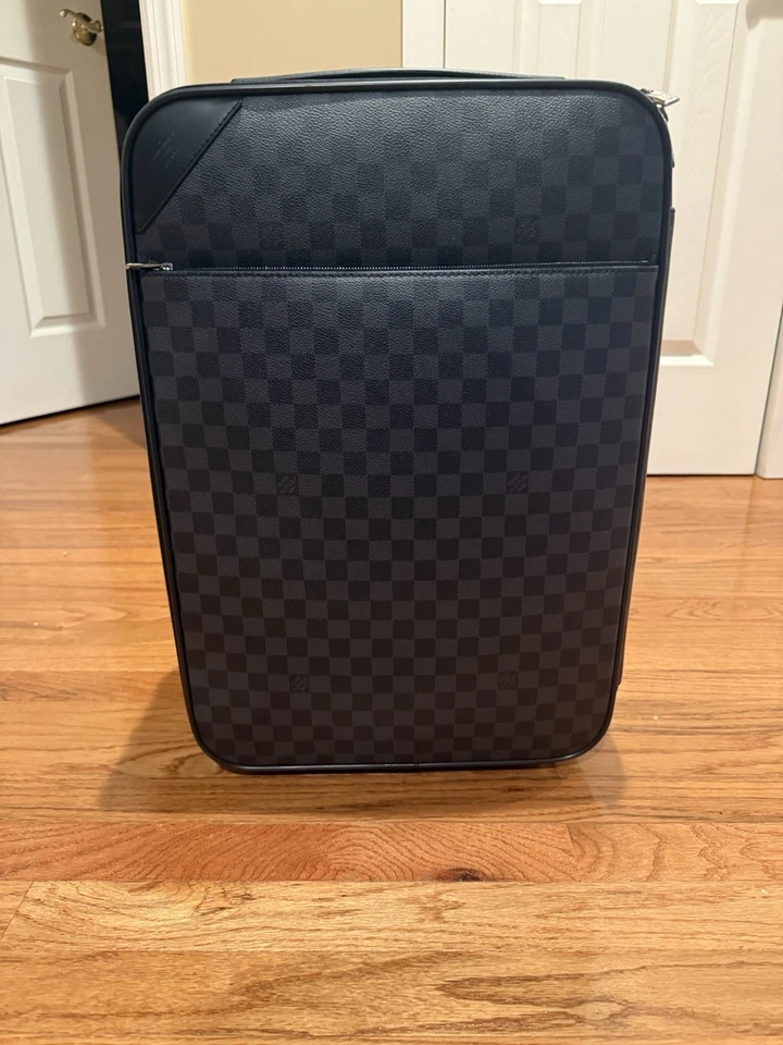 LOUIS VUITTON Pegase 50 Damier Grafito Maleta de Negocios Bolso de Viaje Negro Auténtico Foto 2 de 4