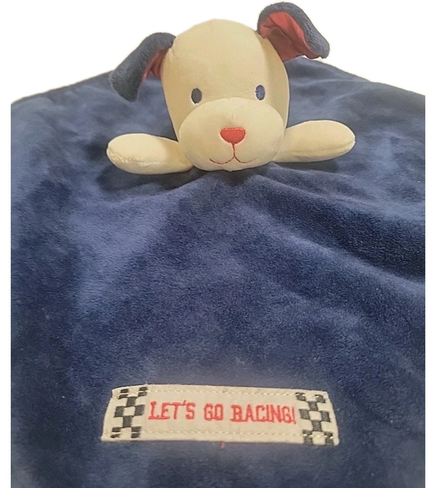 Baby Starters Cachorro Perro Lovey Manta de Seguridad Espalda Satinada Let’s Go Racing Sonajero Foto 4 de 4