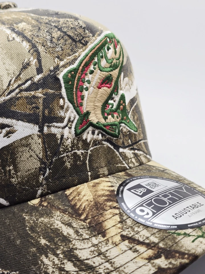 New Era Spokane Indians Baseball Team Realtree Camo 9forty A-Frame Snapback Hat  - Image 3 of 4