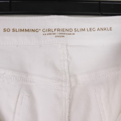 Pantalones Chicos para mujer talla 2R EE. UU. 12R tan adelgazantes novia pierna delgada tobillo recortado - Imagen 11 de 14