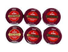 6x Kiwi Cordovan Shoe Polish Leather Care 31g 1.13oz Shines Renews  Protects