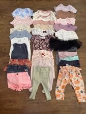 Lot Of 0-3 Months Baby Girl Summer Mixed Brands 28 Pcs
