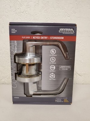Universal Hardware Commercial Lock Satin Chrome Grade 2 ADA UL 3-Hour Fire Rated