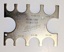 NEW Milwaukee Go No Go Gauge  ( ASTM F1807 - ASTM F2159 )