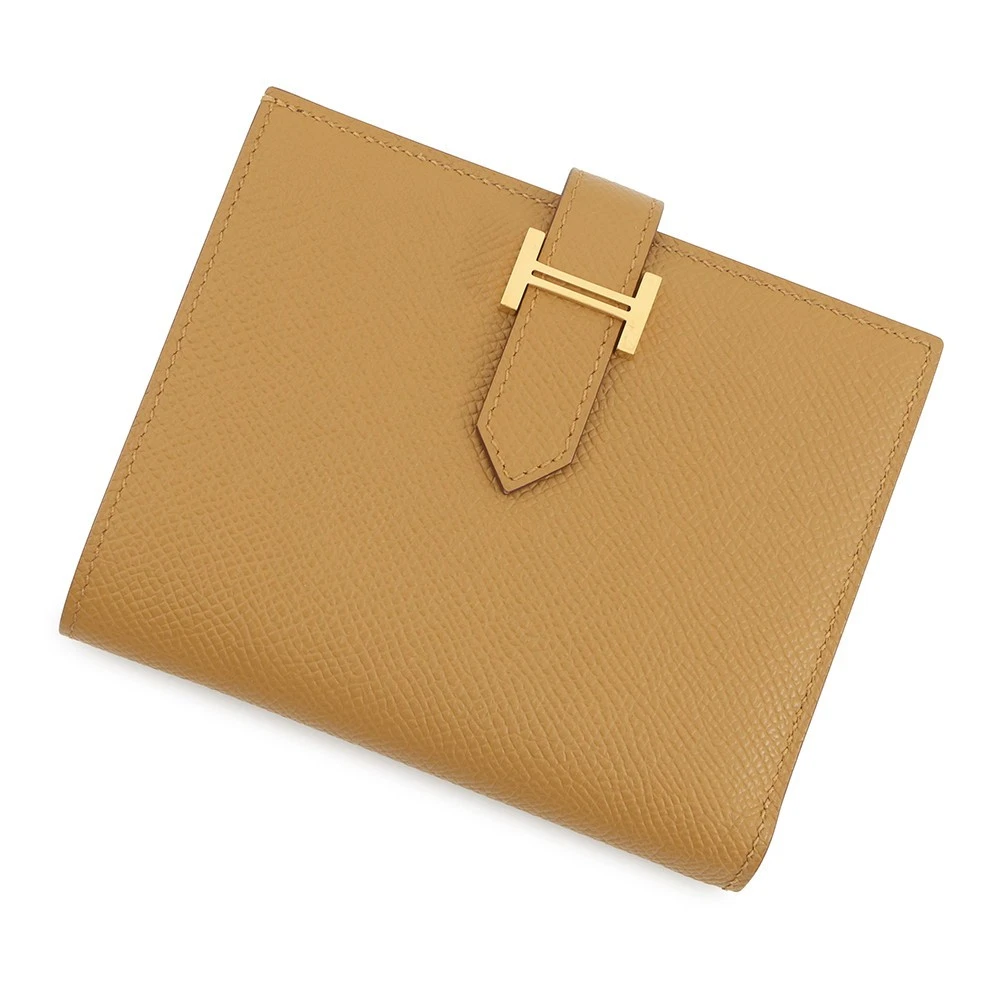 Hermes — HERMES BEAN Compact Epsom Sesame