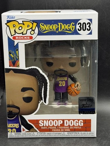 Funko Pop Rocks Snoop Dogg in Lakers Purple Jersey #303 LE 15,000 PCS