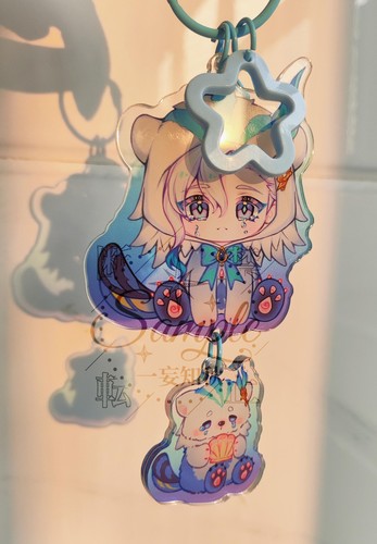 Genshin Impact Neuvillette Kinich Ororon Colgante Acrílico Llavero 7CM - Imagen 7 de 9