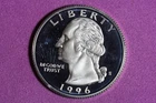 ESTATE FIND 1996 S PROOF SILVER WASHINGTON QUARTER #K60812