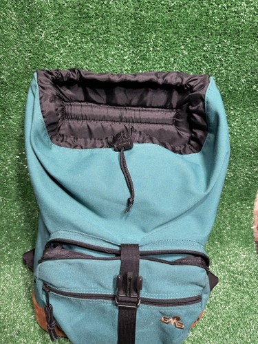 Vintage Eastern Mountain Sports EMS Leather Backpack 90s - Picture 3 of 12