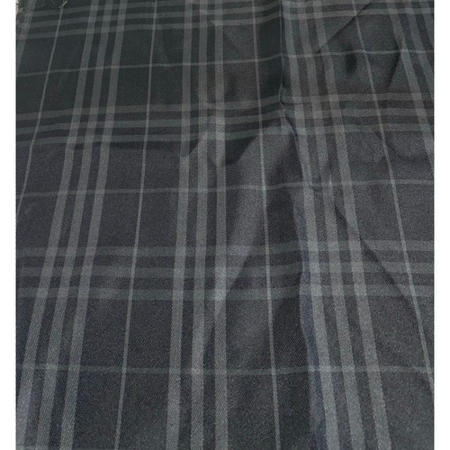 Tartan Plaid Black and Gray Woven - Apparel Fabric Home Decor- By the Yard