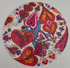 Thingie Jigsaw Puzzle Love Artist Sandy Miller Plumb c.1968 Round Box Springbok