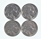 Buffalo Nickels Sharp Horn XF/AU - 1936 1936 1937 1935 Lot Collection *337