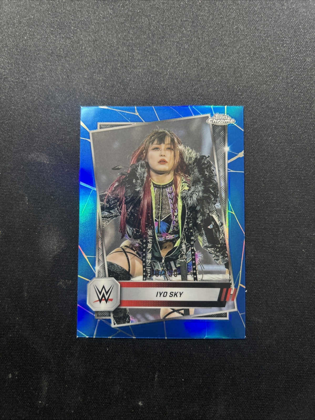 2025 Topps Chrome WWE Iyo Sky #99 Blue Refractor /150