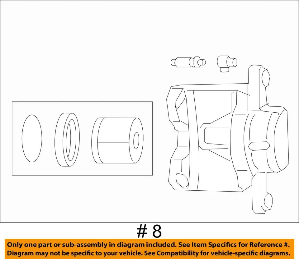 Pinza de freno delantera izquierda Chrysler 300 2005-2022 PNYLV Foto 3 de 3
