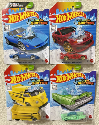 2025 HOT WHEELS COLOR SHIFTERS SET OF 4 SKYLINE CORVETTE DREAM MOBILE DRAG BUS