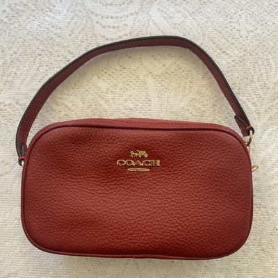 Coach Jamie Wristlet C9932 - Pebbled Leather Red - Gold Hardware - EUC