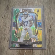 Panini 2025 Select Rookie Prizm Premier Jarquez Hunter #119 Rams NFL Card