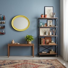 Specchio America Vintage Carrara e Matta Plastica Design Anni 70 Originale